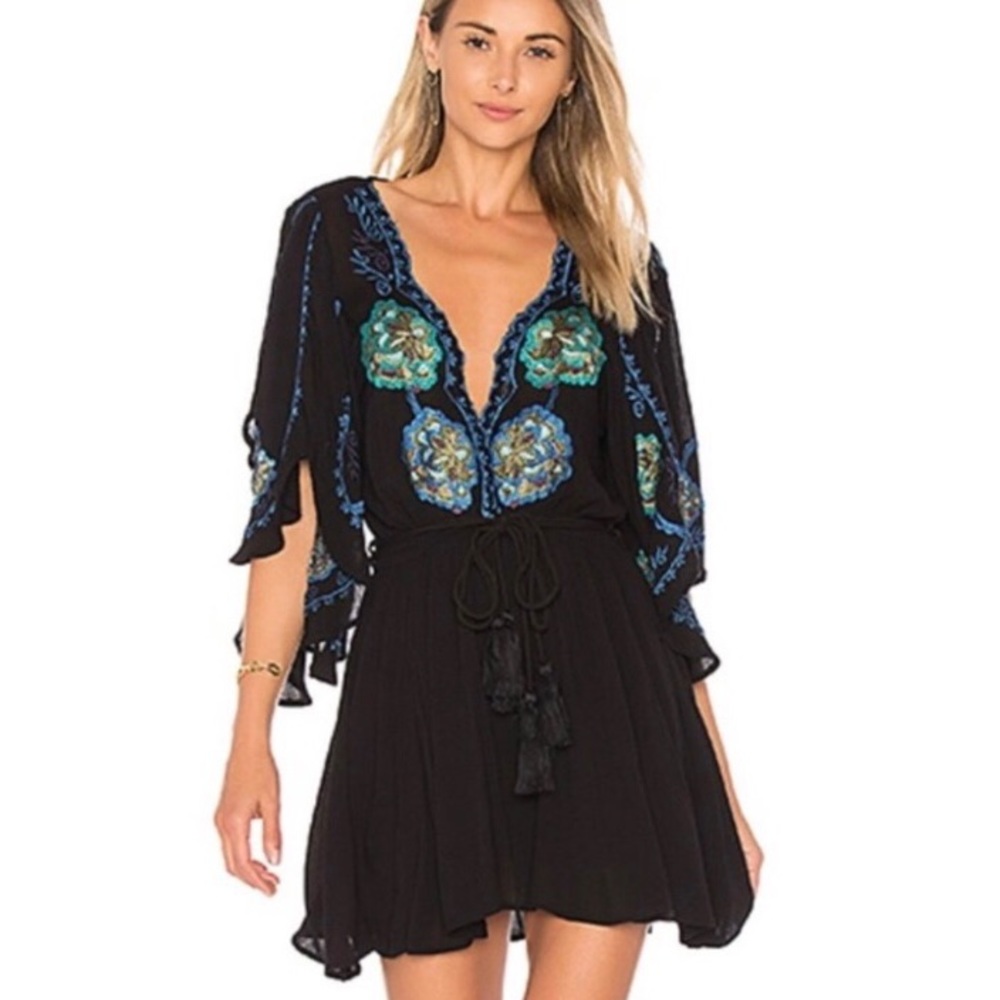 Free People Cora Dress in Black ** NWT!